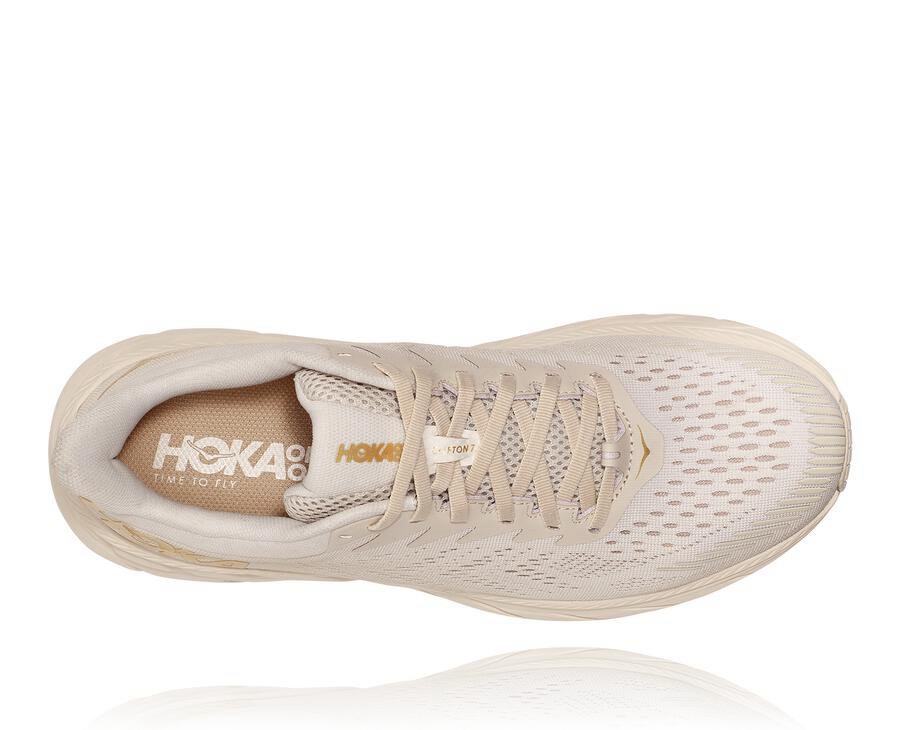 Chaussure Running Hoka One One Clifton 7 Homme - Blanche - ZDG-129057